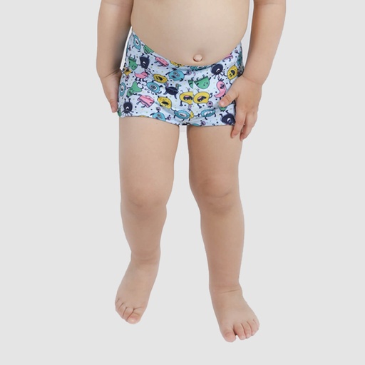 [05-010-18-062-K801-12M] Short de bain bébé imprimé FUNNY MONSTERS (12M)
