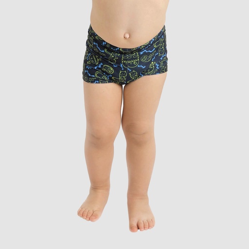 [05-010-18-063-K802-12M] Short de bain bébé PLAYING WITH MONSTERS (12M)