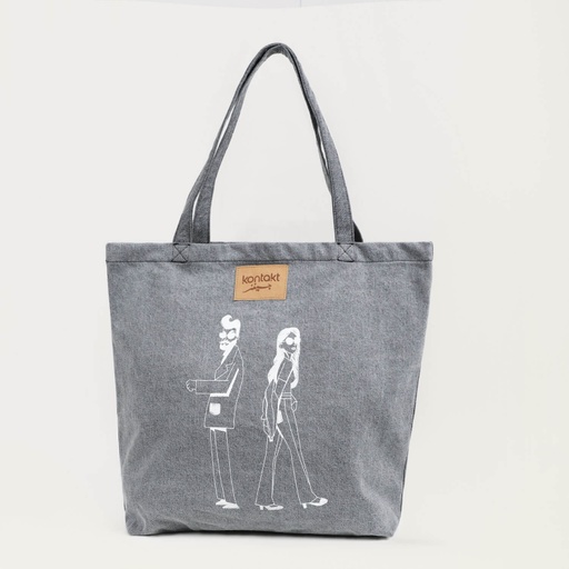 [01-010-31-004-K485-U] Tote bag en jeans DALI &amp; KINDA (Jeans Gris)