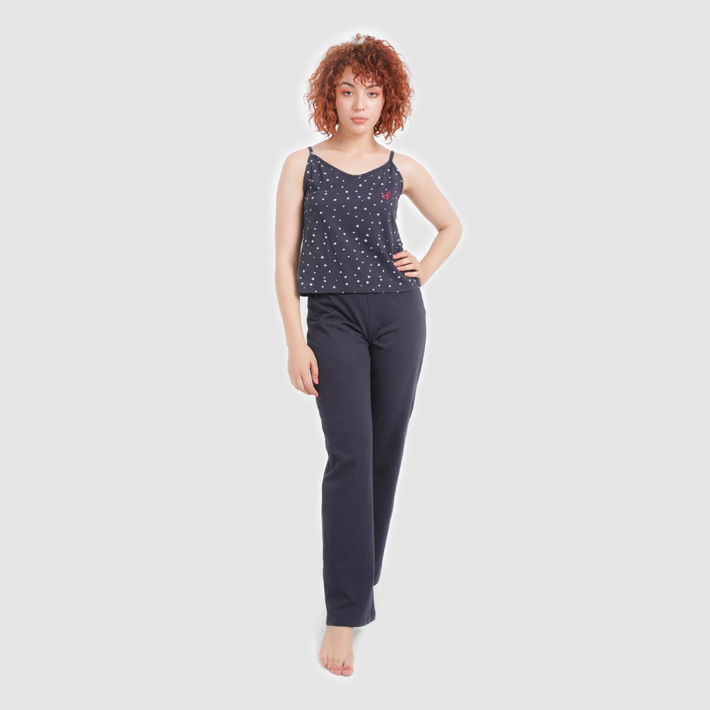 Ensemble femme bretelle et pantalon IMPRIME ETOILE