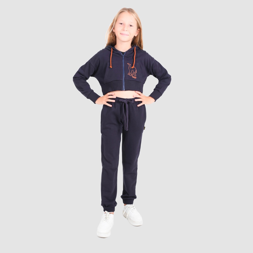 Jogger fille en molleton