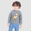 Sweat bébé manches raglan CHAMEAU