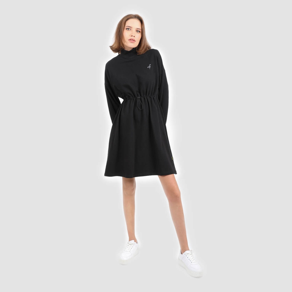 Robe sweat femme avec manches bouffantes