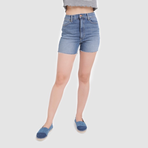 [01-010-18-067-K419-24] Slim short femme en jeans – NESRINE (Jeans Bleu  Moyen, 24)