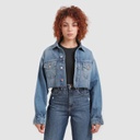 Cropped jacket femme en jeans - KINDA