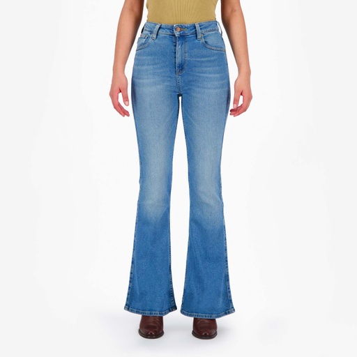 [01-010-01-464-K419-24] Flare jeans femme - FERYEL (Jeans Bleu  Moyen, 24)