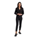 Blazer crop femme en chaine et trame
