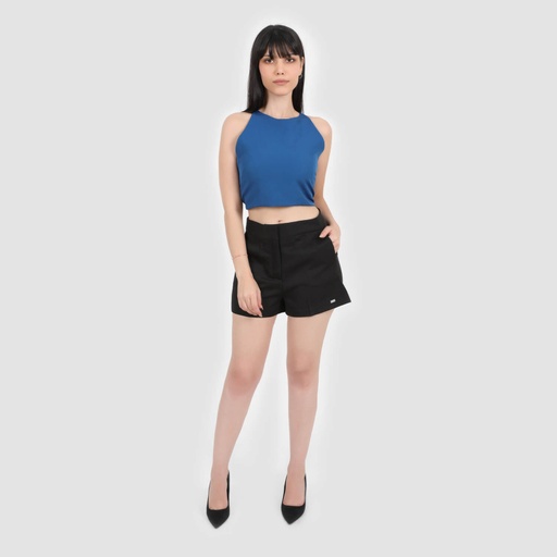 Short tailleur femme en chaine et trame