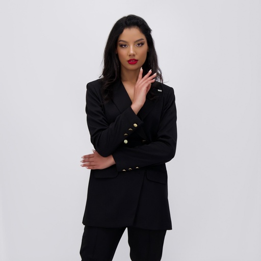 Blazer asymetrique femme manches longues