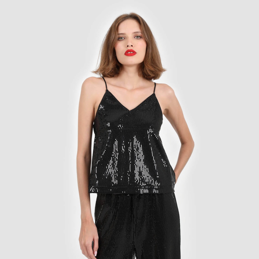 Top en sequin femme