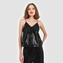 Top en sequin femme