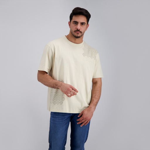 [05-010-02-531-K005-L] T-shirt oversized homme manches courtes LOSANGES MARGOUM (L)