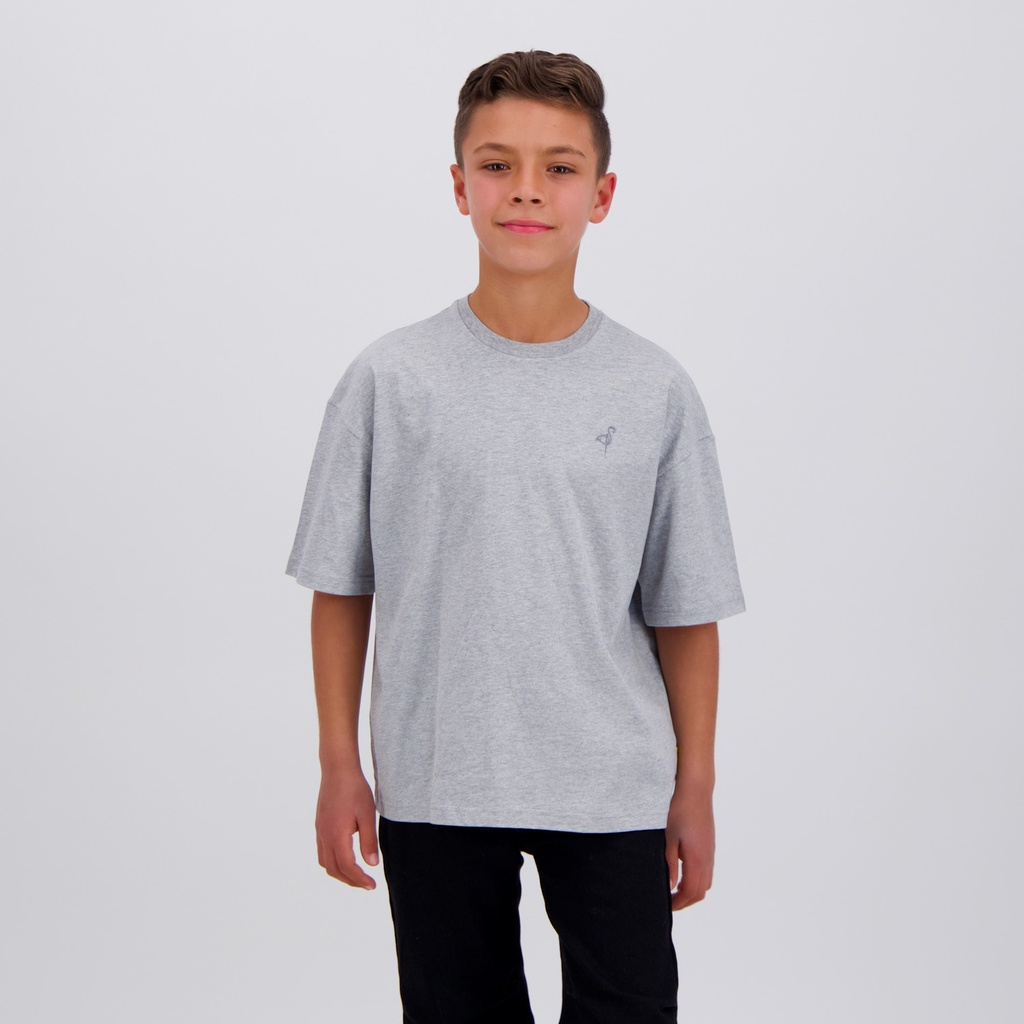 T-shirt oversized garçon manches courtes avec broderie