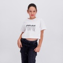 T-shirt fille sur taille manches courtes العين اللي ماتشوفكشي