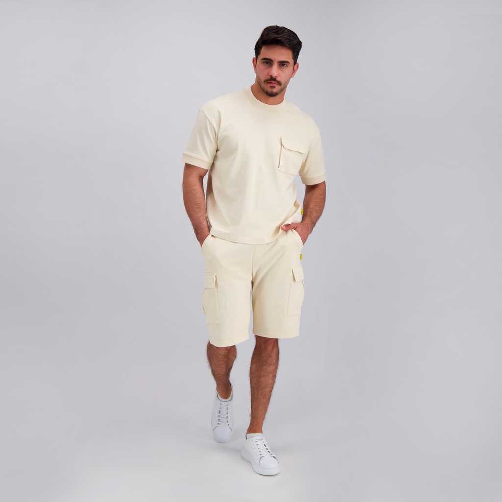 Short cargo homme en molleton