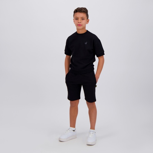 Sweat garçon manches courtes avec broderie