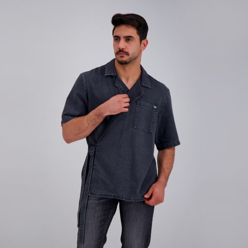 [01-010-100-004-K160-L] Kimono homme en jeans -KIMO (L)