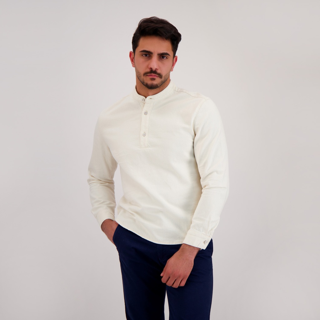 Chemise tunique homme en jeans - TAYSIR