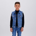 Regular jacket garçon sans manches en jeans