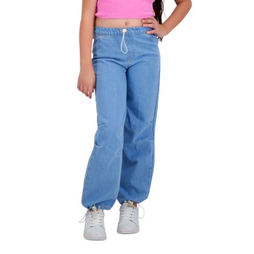 [01-010-01-492-K412-10-12A] Parachute garçon en jeans (Jeans Bleu Clair, 10/12 A)