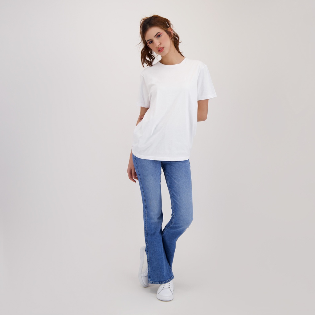 T-shirt femme manches courtes avec broderie