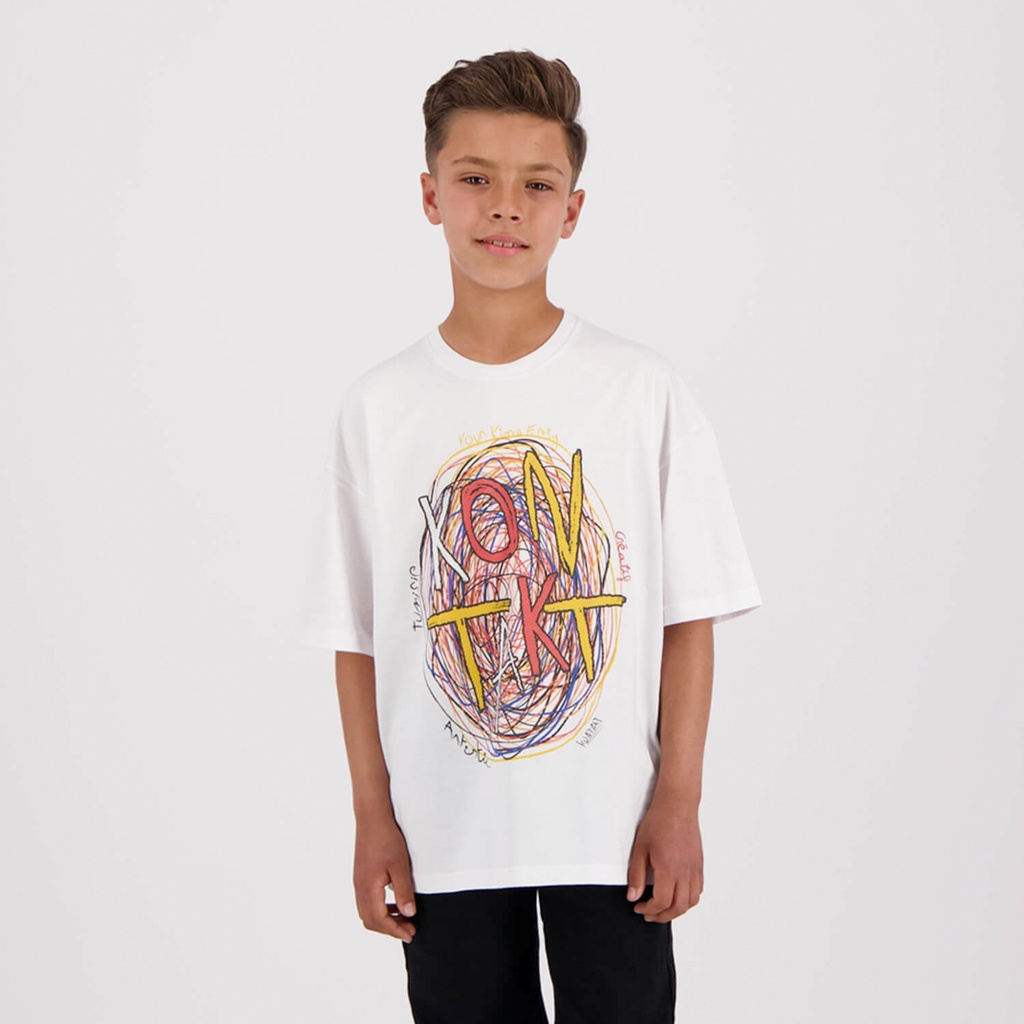 T-shirt oversized garçon manches courtes KONTAKT