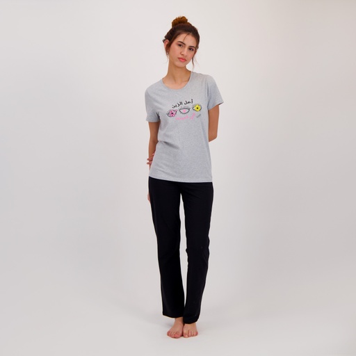 [05-010-16-271-K249-L] Pyjama femme manches courtes أصل الزين (L)
