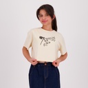 T-shirt crop fille كون كيما إنت