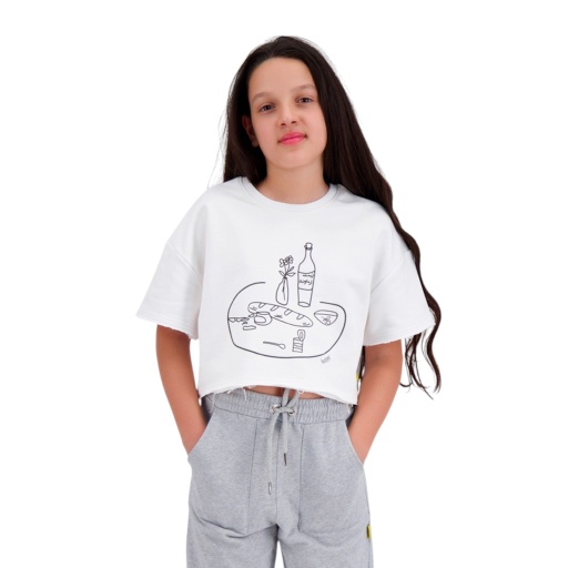 [05-010-36-161-K000-10/12A] Sweat sur taille fille manches courtes FTOUR ELSBEH (10/12A)