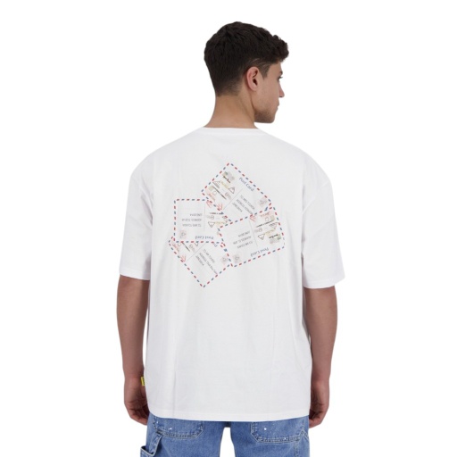 [05-010-02-613-K000-L] T-shirt oversized homme manches courtes POST CARD (L)