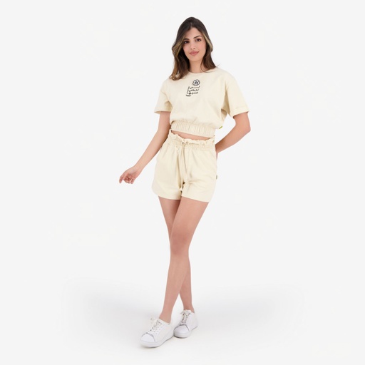 [05-010-18-080-K005-L] Short paperbag femme (Beige, L)