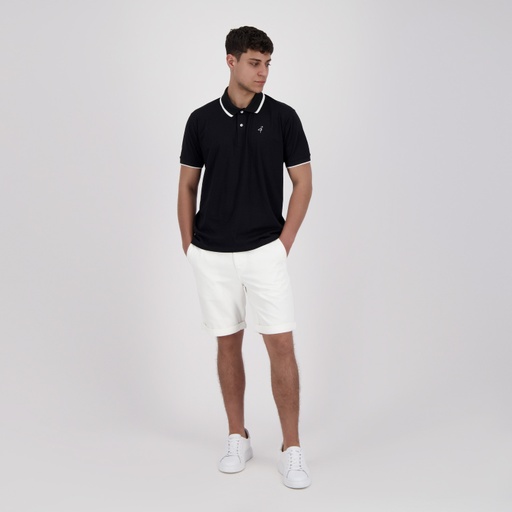 Polo homme manches courtes en jersey avec broderie