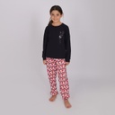 Pyjama fille manches longues avec bandes DANDELION