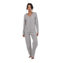 Ensemble femme bretelle imprimé point et pantalon