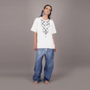 T-shirt oversized unisexe MOTIF BERBERE Heavy Used Effect - TUNIS FASHION WEEK 2024