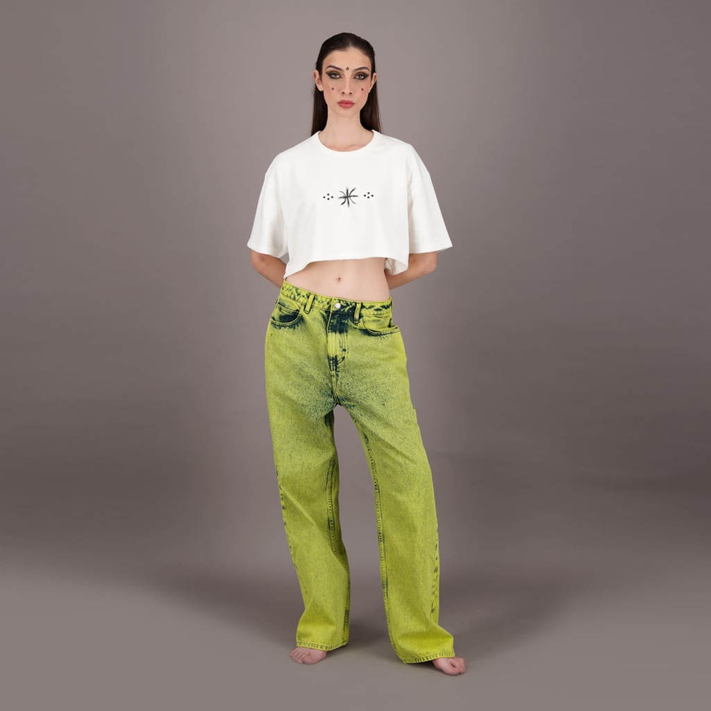 T-shirt cropped unisexe FREEDOM  Selvedge And Raw Look TNFW