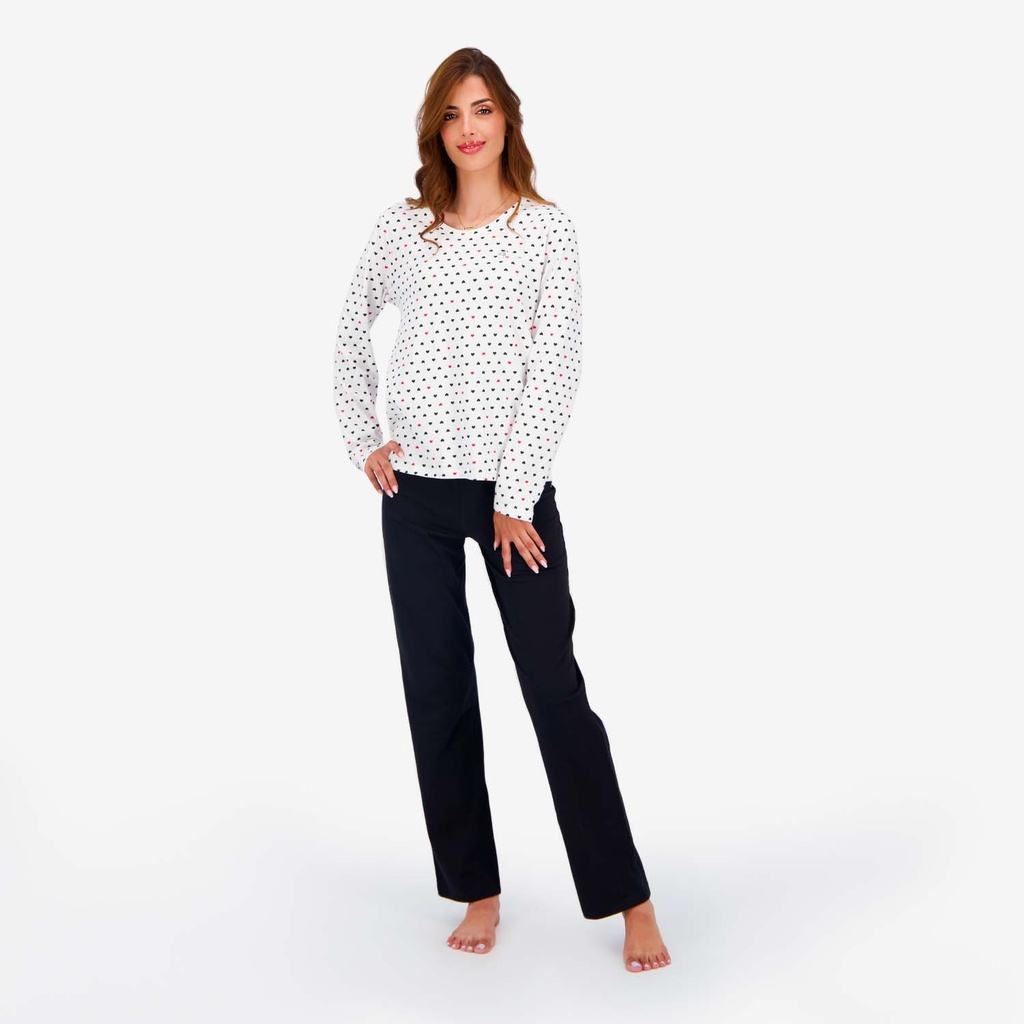 Pyjama femme manches longues