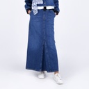 Jupe maxi femme en jeans- MYRIAM