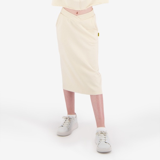 [05-010-21-020-K005-10/12A] Jupe maxi fille avec bande à la taille croisée (10/12A)