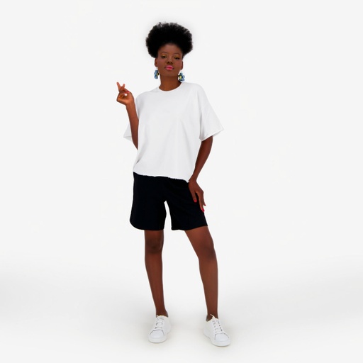 Short femme avec bande à la taille croisée