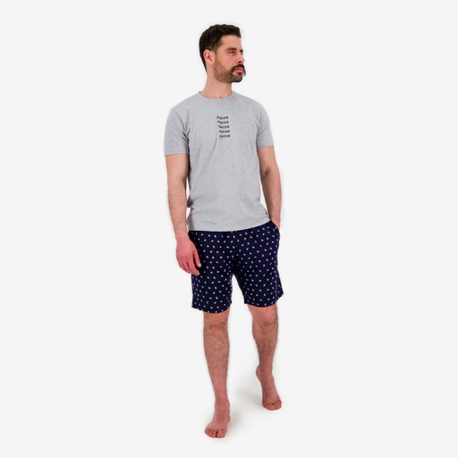 [05-010-28-034-K971-L] Ensemble homme manches courtes  PAUSE DANCE (L)