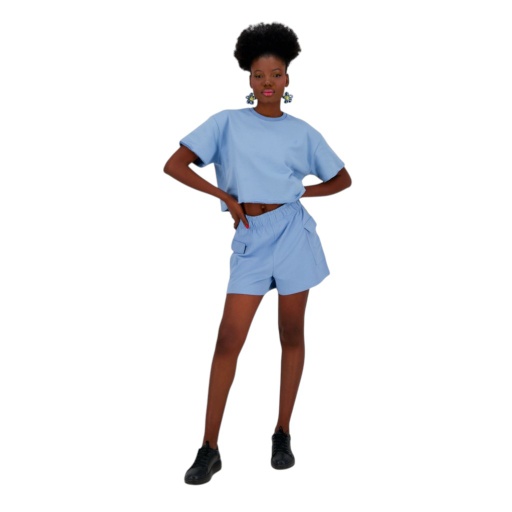 Short cargo femme en molleton