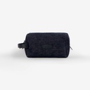 Trousse de toilette homme en jeans et cuir