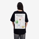 T-shirt oversized unisexe adulte manches courtes  جريدة