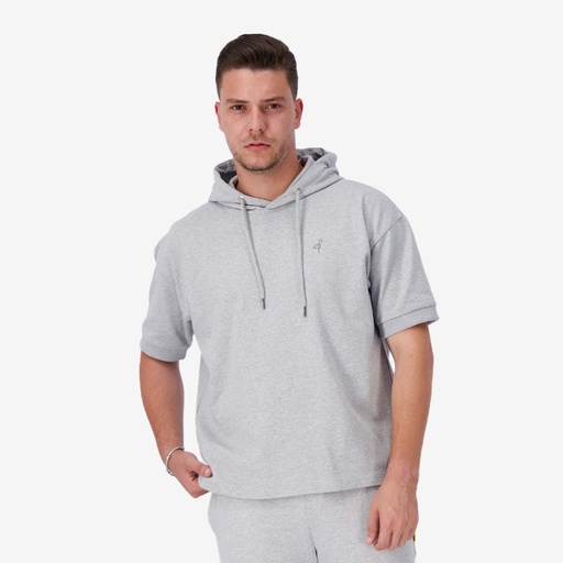 [05-010-43-082-K025-L] Hoodie homme manches courtes avec broderie (L)