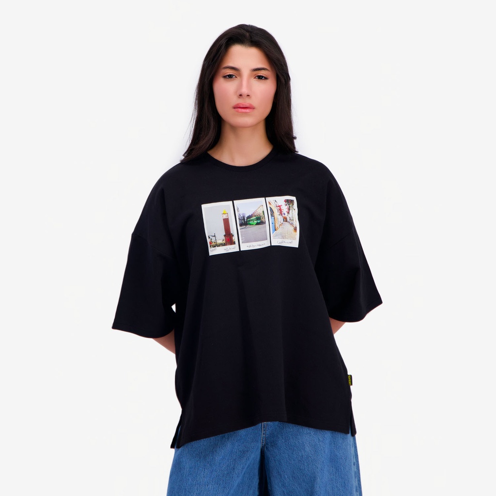 Sweat boxy femme المدينة العربي, محطة برشلونة ا,لمنڨالة