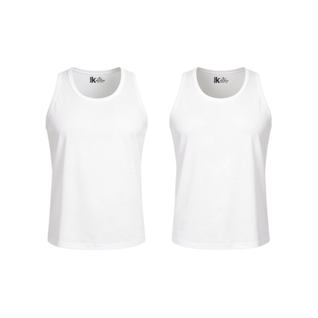 Lot  de 2 Singlets homme grandes tailles en coton pur
