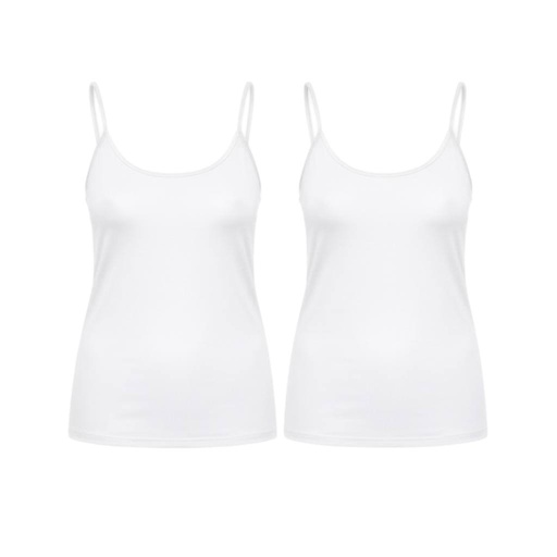 Lot de 2 Caracos femme en coton stretch