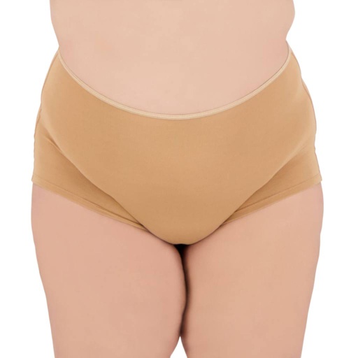 [05-010-11-024-K1008-3XL] Culottes femme grande taille en microfibre extensible (Gold, 3XL)