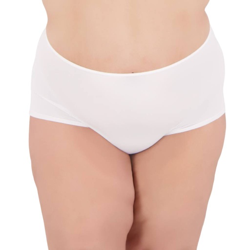 [05-010-11-024-K000-3XL] Culottes femme grande taille en microfibre extensible (Blanc, 3XL)